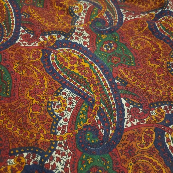 Vintage GAP Paisley Parachute Pants Women's 3/4 Retro Made in Hong Kong 80s 90s - Picture 3 of 9